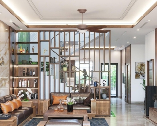 THI CÔNG VÁCH NGĂN PHÒNG KHÁCH